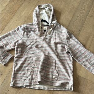 Marine Layer Moonstone Beach Hoodie Multi Striped XL Hooded Pullover pockets